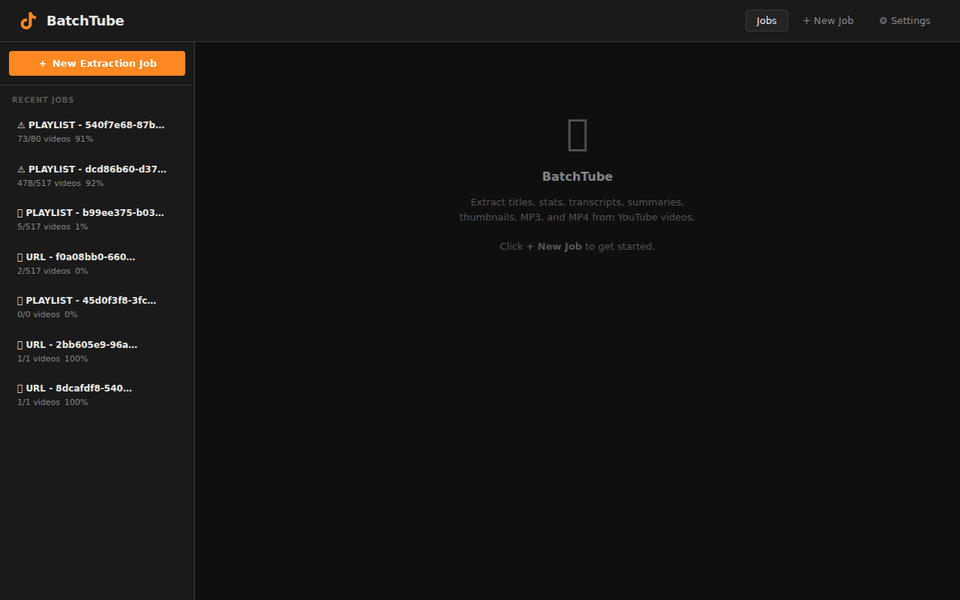 Track batch processing progress